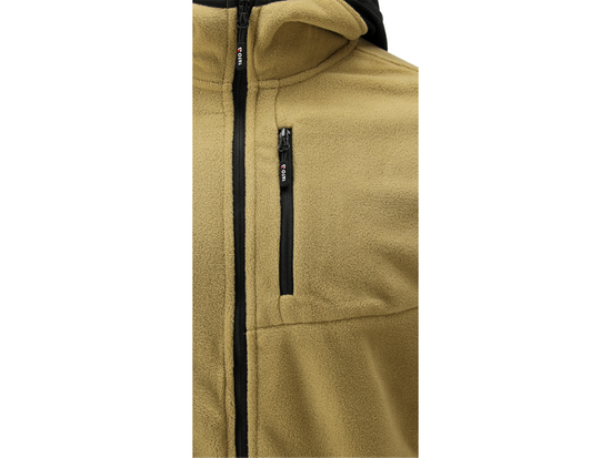 JACHETA FLEECE CU GLUGA SARNA KAKI 2XL