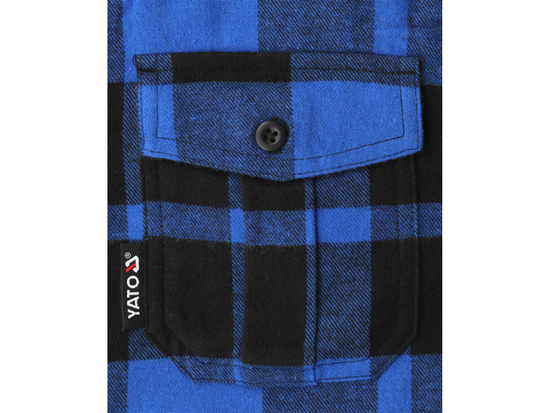 CĂMAȘĂ DE FLANEL, ALBASTRU, MĂRIMEA 2XL