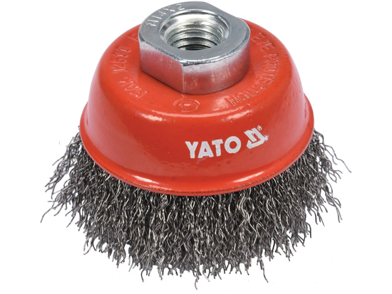 PERIE CUPĂ 65MM, PRINDERE M14, SÂRMĂ OȚEL INOXIDABIL