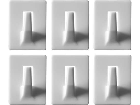 CÂRLIGE CU DUBLU ADEZIV 6 BUC