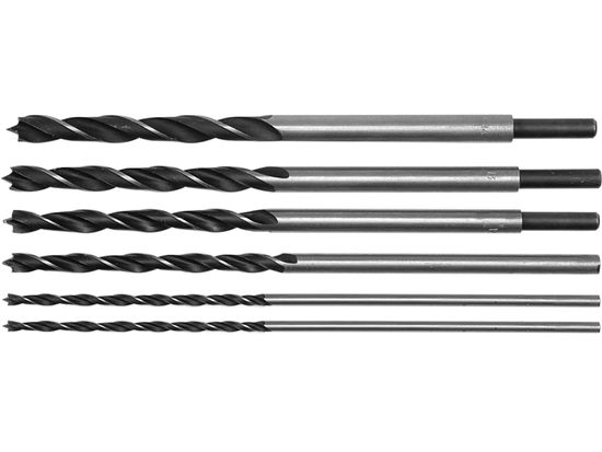 SET BURGHIE LUNGI PENTRU LEMN 6-14MM, 300MM