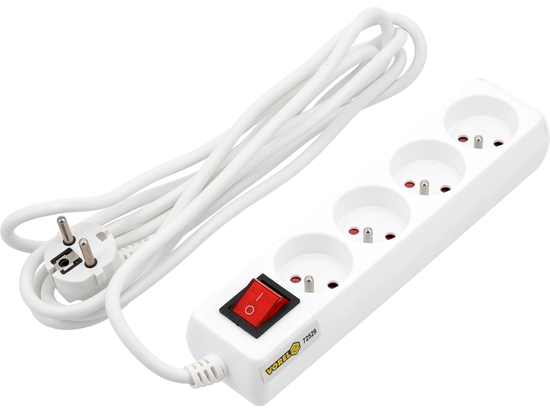 PRELUNGITOR CU ÎNTRERUPĂTOR, 4 PRIZE CU ÎMPĂMÂNTARE, 3M