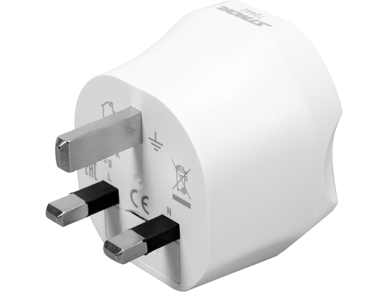 ADAPTOR DE CĂLĂTORIE CU ÎMPĂMÂNTARE, EU - UK