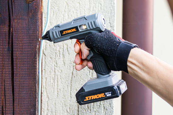 PISTOL DE LIPIT CU BATOANE STHOR 20V, 11MM, FĂRĂ ACUMULATOR