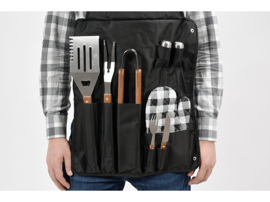 SORT GRĂTAR CU ACCESORII, 8 PIESE