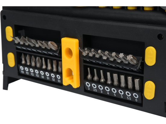 SET ȘURUBELNIȚE ȘI BIȚI, 50 PIESE