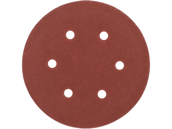 SET 50 DISCURI ABRAZIVE VELCRO, 150MM, 6 GĂURI, P150