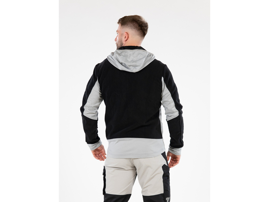 JACHETA FLEECE CU GLUGA SARNA NEAGRU XL