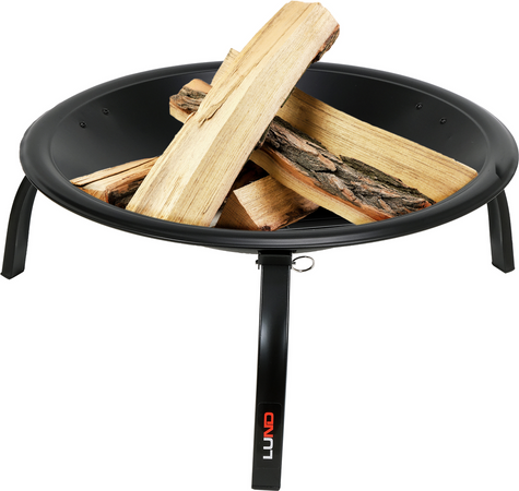 VATRĂ DE OȚEL CU PICIOARE RABATABILE, 56X39CM