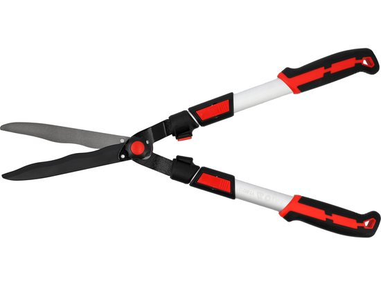 FOARFECĂ TELESCOPICĂ PENTRU GARD VIU CU LAMĂ ONDULATĂ, MÂNER ALUMINIU