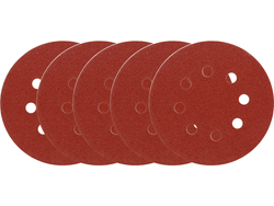 DISCURI DIN PÂNZĂ ABRAZIVĂ CU GĂURI, P60, 125MM, 5 BUC