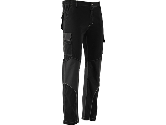 PANTALONI DE LUCRU CU ELASTAN, BENZI REFLECTORIZANTE, 2XL