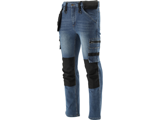 PANTALONI DE LUCRU, JEANS, CU ELASTAN, MĂRIMEA M