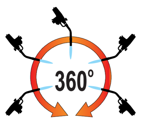ARZĂTOR GAZ, PIEZO, 2KW