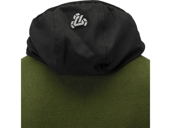JACHETA FLEECE CU GLUGA SARNA VERDE 3XL