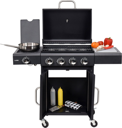 GRĂTAR GAZ TORNE 4 + 1, 14,4KW