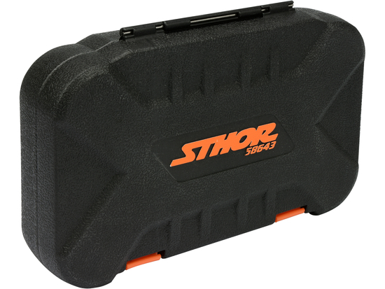 TRUSĂ CHEI TUBULARE + BIȚI STHOR, 1/4'' - 56 PIESE