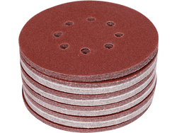 SET 50 DISCURI ABRAZIVE VELCRO, 150MM, 8 GĂURI, P60