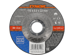 DISC ȘLEFUIT METALE 115X6X22.2MM, STHOR