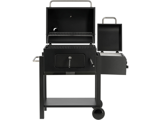 GRĂTAR CU CĂRBUNI, CU AFUMĂTOARE