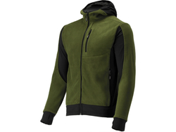 JACHETA FLEECE CU GLUGA SARNA VERDE 3XL