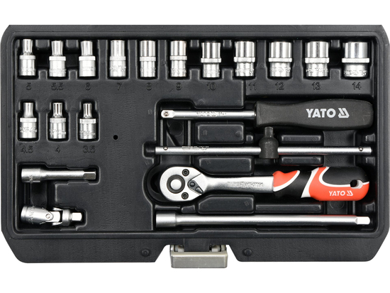 TRUSĂ TUBULARE+ANTRENOR, 20 BUC, 1/4'', CR-V