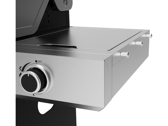 GRĂTAR PE GAZ YAO 5+1, 19KW, OȚEL INOXD.