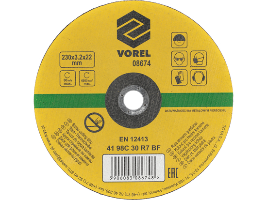 DISC TĂIAT PIATRĂ 230X3,2X22MM