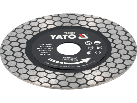 DISC PENTRU CERAMICĂ ȘI GRANIT 125MM