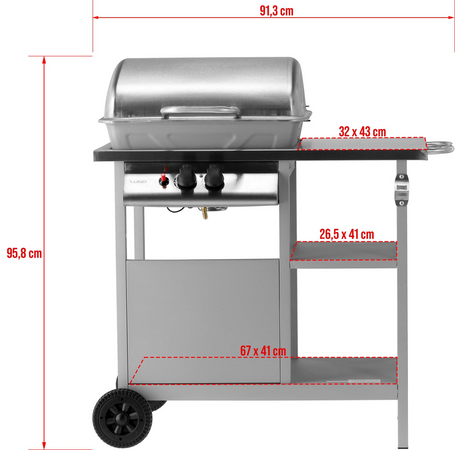 GRATAR PE GAZ BAVEN, 2 ARZATOARE,5.5 KW