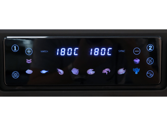 FRITEUZĂ AER CALD 2400W 3.5L+7.5L NEGRU