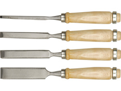 SET 4 DALȚI 6-24MM, MÂNER LEMN