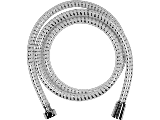 FURTUN DE DUȘ 1.5M PVC CHROME-ALB