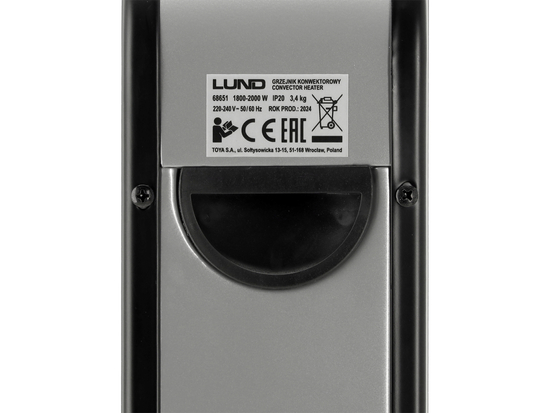 CONVECTOR ELECTRIC 2000W NEGRU