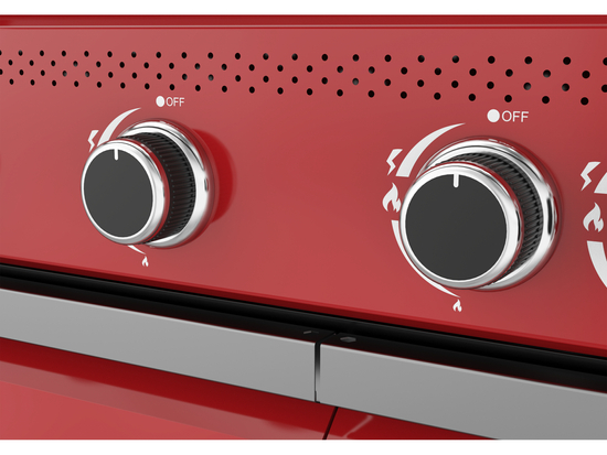 GRĂTAR GAZ ITAMI 4+1, 14,5KW, ROȘU