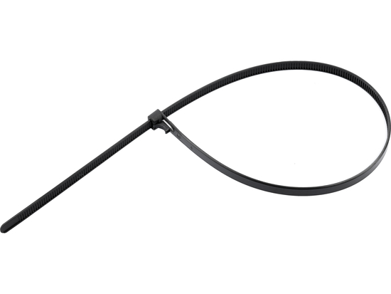 COLIER PLASTIC REUTILIZABIL 7,6X450MM 50 BUC, NEGRU