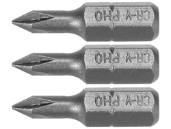 SET 3 BIȚI 1/4'' PH0X25MM