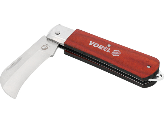 CUȚIT SECERĂ MÂNER LEMN 75MM