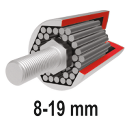 CHEIE TUBULARĂ UNIVERSALĂ CU CLICHET, 8-19MM