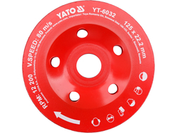 DISC CUPĂ DIAMANTAT PENTRU ȘLEFUIT 125X22MM