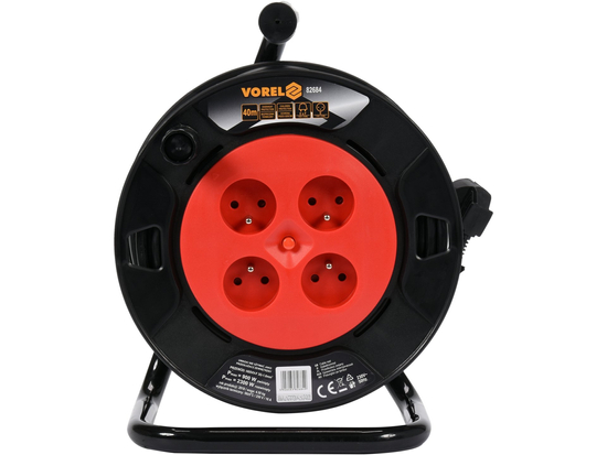 PRELUNGITOR PE TAMBUR, 4 PRIZE, 3X1MM2, 40M