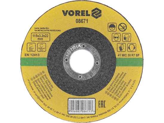 DISC TĂIAT PIATRĂ 115X3,2X22MMDISC TAIAT PIATRA 115X3,2X22 MM