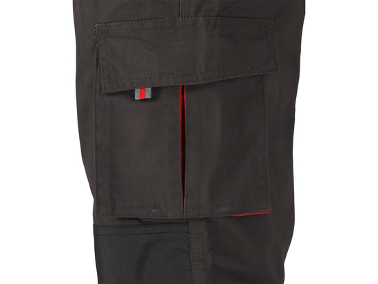 PANTALONI DE LUCRU CU PIEPTAR, BASALT, MĂRIMEA XL