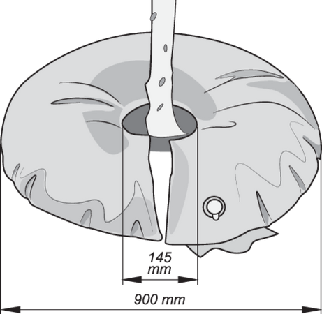 SAC DE APĂ PENTRU IRIGAT POMI, METODA PICURARE 55L