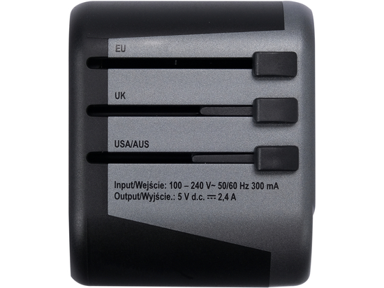 ADAPTOR UNIVERSAL DE CĂLĂTORIE, 2 X PORT USB