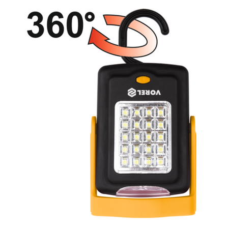 LAMPĂ PORTABILĂ CU MAGNET,20+3 LEDURI