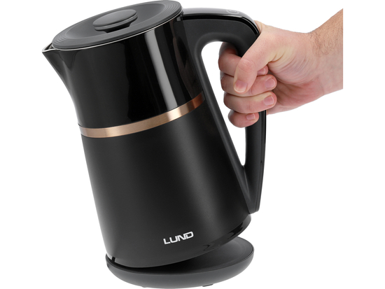 FIERBĂTOR ELECTRIC 1,7L, CONTROLUL TEMPERATURII, NEGRU