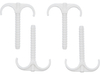 SET 4 CÂRLIGE DUBLE, CU MONTARE RAPIDĂ, PENTRU ȚEVI 15-28MM