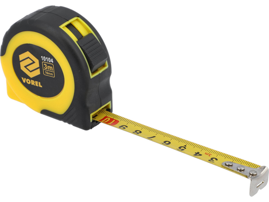 RULETĂ 3MX16MM, GALBEN - NEGRU