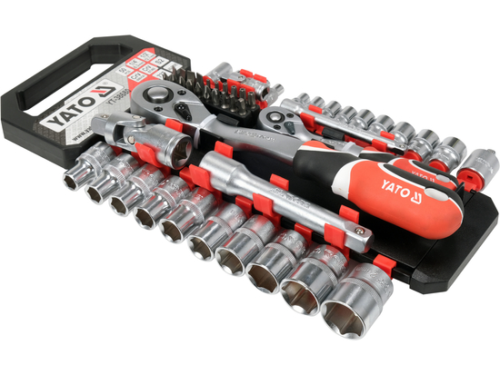 SET TUBULARE CU ACCESORII 1/4'' 1/2'', 51 PIESE